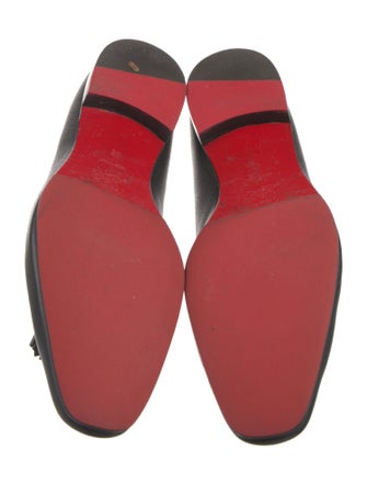 Christian Louboutin Leather Tassel Accents Dress Loafers