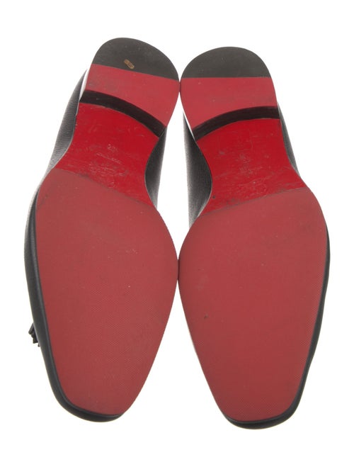 Christian Louboutin Leather Tassel Accents Dress Loafers