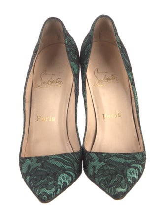 Christian Louboutin Lace Lace Trim Embellishment Pumps