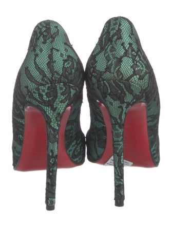 Christian Louboutin Lace Lace Trim Embellishment Pumps