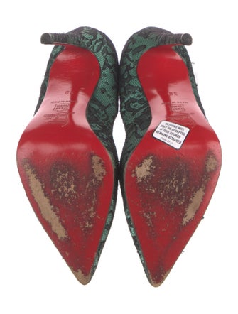Christian Louboutin Lace Lace Trim Embellishment Pumps