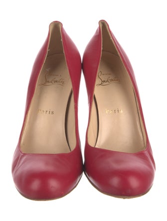 Christian Louboutin Spike Accents Leather Pumps