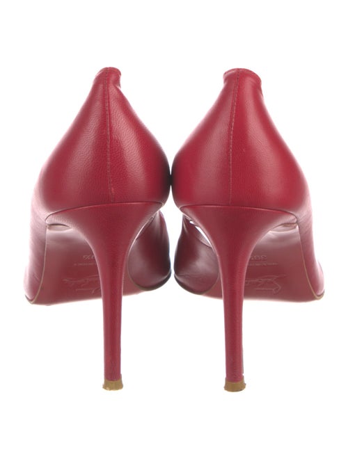 Christian Louboutin Spike Accents Leather Pumps