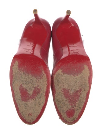 Christian Louboutin Spike Accents Leather Pumps