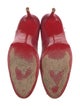 Christian Louboutin Spike Accents Leather Pumps