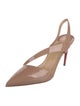 Christian Louboutin Patent Leather Slingback Pumps