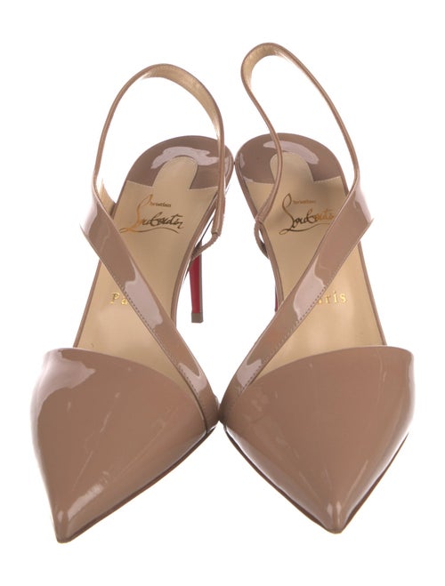 Christian Louboutin Patent Leather Slingback Pumps