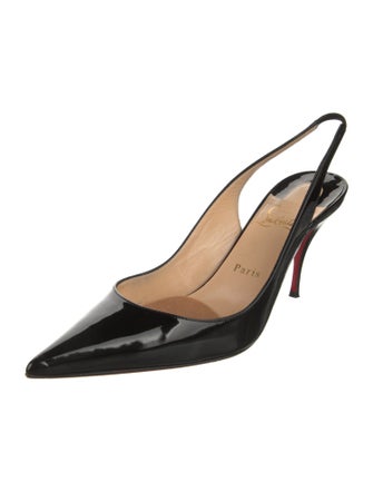 Christian Louboutin Patent Leather Slingback Pumps