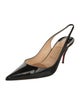 Christian Louboutin Patent Leather Slingback Pumps