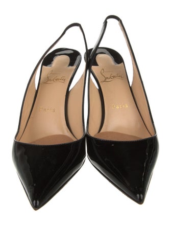 Christian Louboutin Patent Leather Slingback Pumps