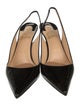 Christian Louboutin Patent Leather Slingback Pumps