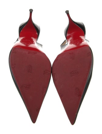 Christian Louboutin Patent Leather Slingback Pumps