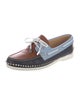 Christian Louboutin Spike Accents Leather Boat Shoes