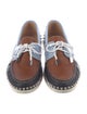Christian Louboutin Spike Accents Leather Boat Shoes