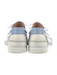 Christian Louboutin Spike Accents Leather Boat Shoes