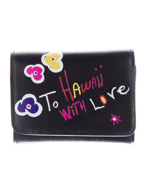 Christian Louboutin Leather Printed Compact Wallet