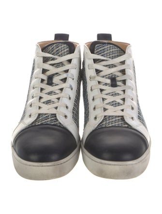 Christian Louboutin Spike Accents Printed Sneakers