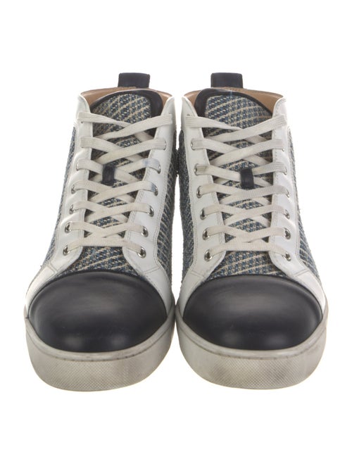 Christian Louboutin Spike Accents Printed Sneakers