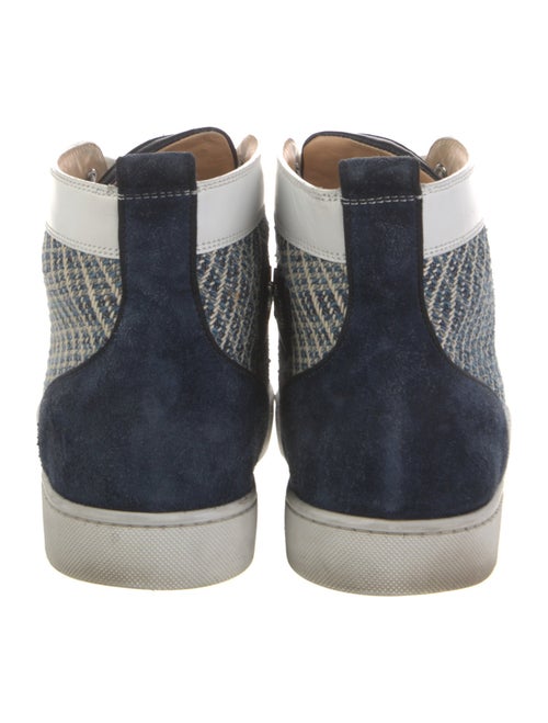 Christian Louboutin Spike Accents Printed Sneakers