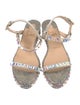 Christian Louboutin Leather Glitter Accents Espadrilles