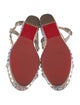 Christian Louboutin Leather Glitter Accents Espadrilles