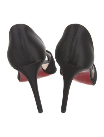 Christian Louboutin Satin D'Orsay Pumps