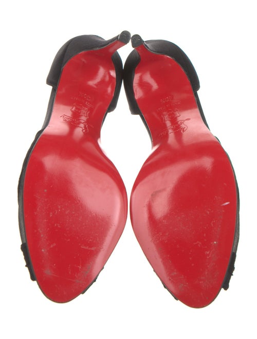 Christian Louboutin Satin D'Orsay Pumps