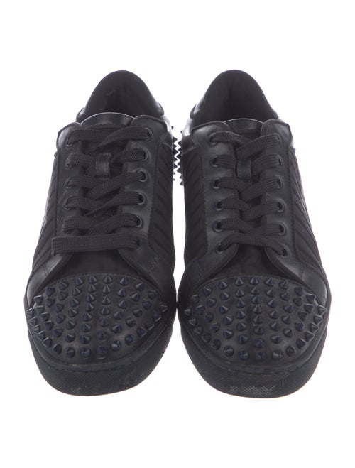 Christian Louboutin Spike Accents Printed Sneakers