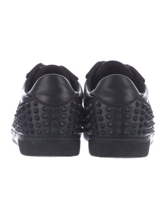Christian Louboutin Spike Accents Printed Sneakers