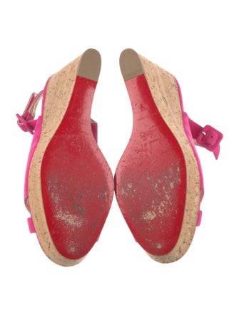 Christian Louboutin Suede Slingback Sandals