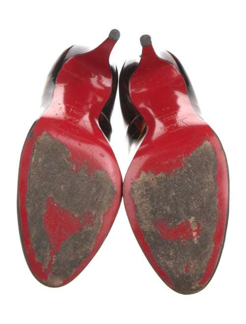 Christian Louboutin Patent Leather Printed Pumps