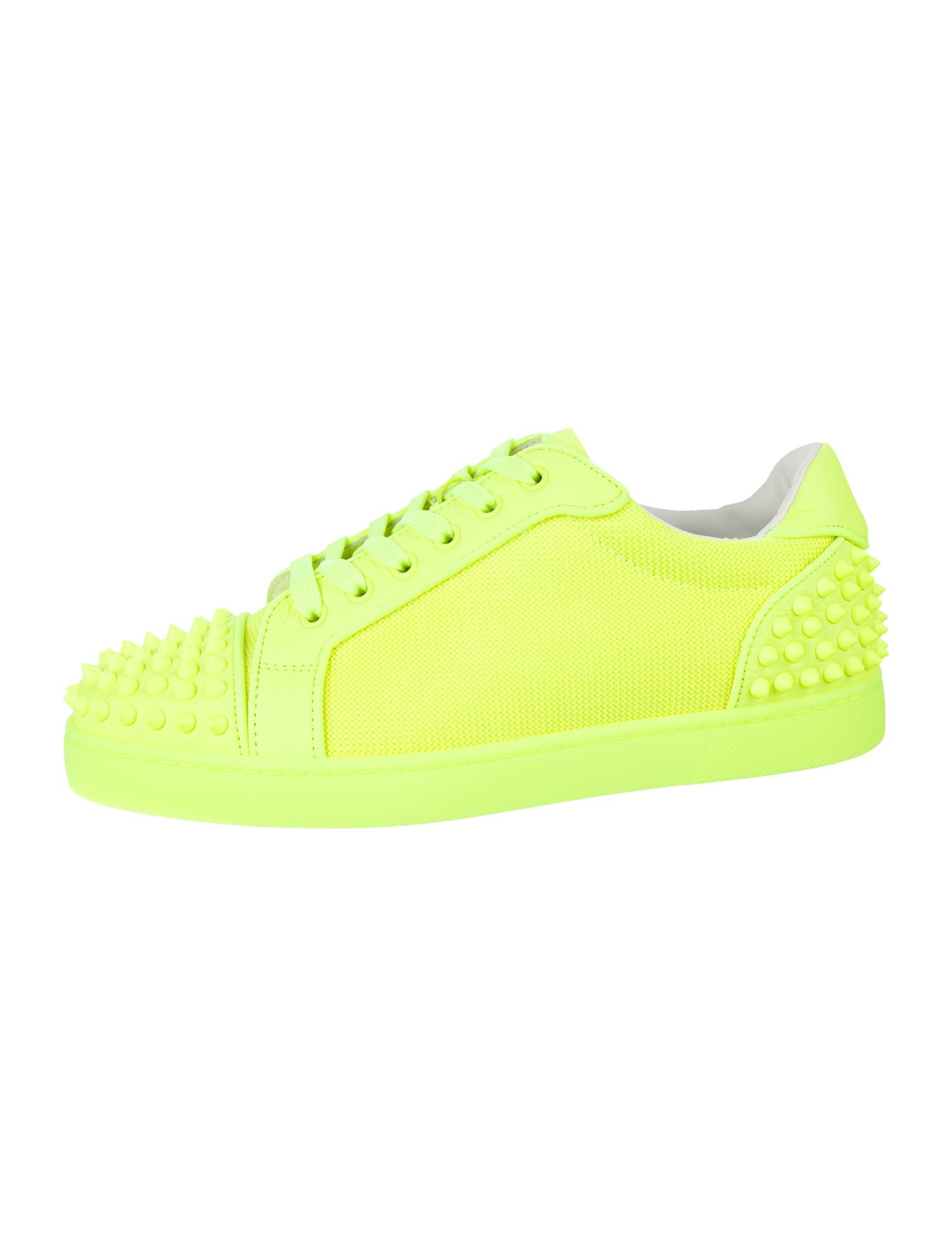 Christian Louboutin Spike Accents Mesh Sneakers