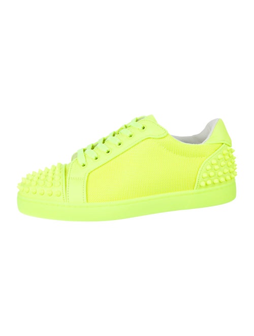 Christian Louboutin Spike Accents Mesh Sneakers