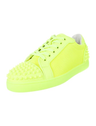 Christian Louboutin Spike Accents Mesh Sneakers