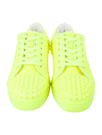 Christian Louboutin Spike Accents Mesh Sneakers