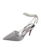 Christian Louboutin Crystal Crystal Embellishments Slingback Pumps