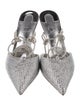 Christian Louboutin Crystal Crystal Embellishments Slingback Pumps