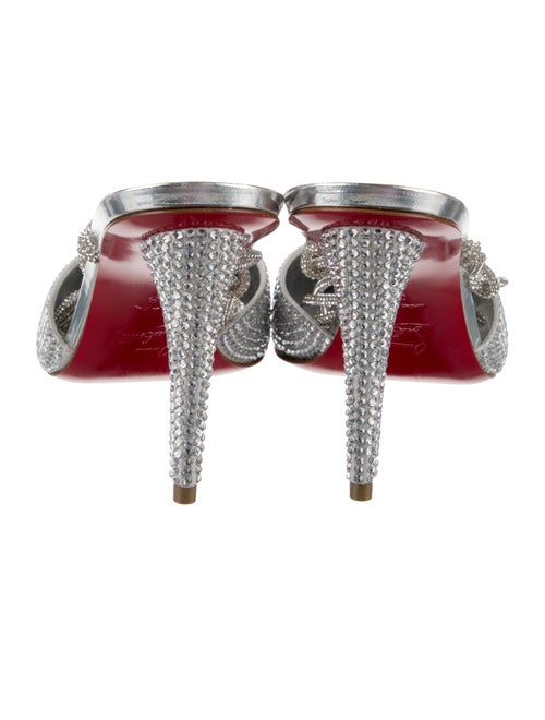 Christian Louboutin Crystal Crystal Embellishments Slingback Pumps
