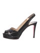 Christian Louboutin Leather Slingback Pumps