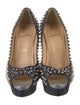 Christian Louboutin Spike Accents Denim Pumps