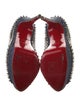 Christian Louboutin Spike Accents Denim Pumps