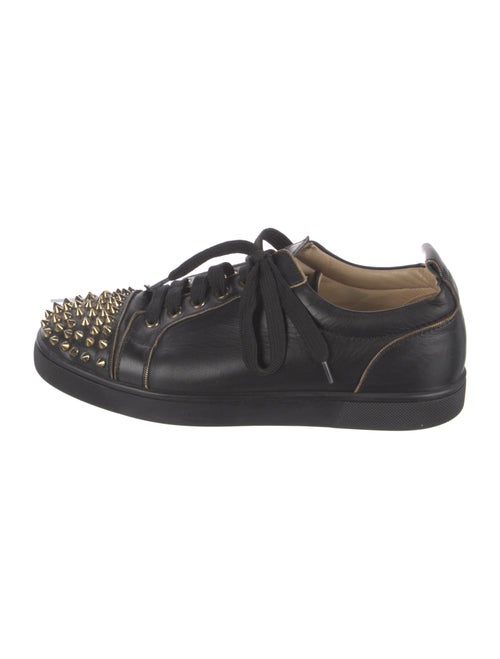 Christian Louboutin Spike Accents Leather Sneakers