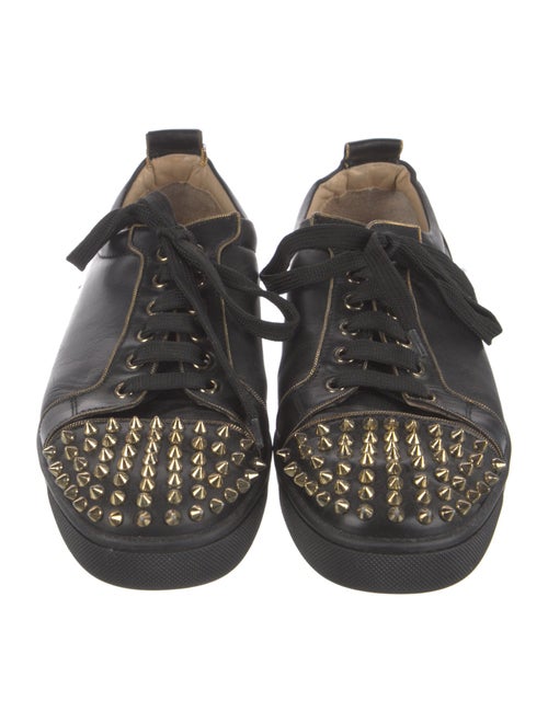 Christian Louboutin Spike Accents Leather Sneakers