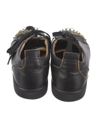 Christian Louboutin Spike Accents Leather Sneakers