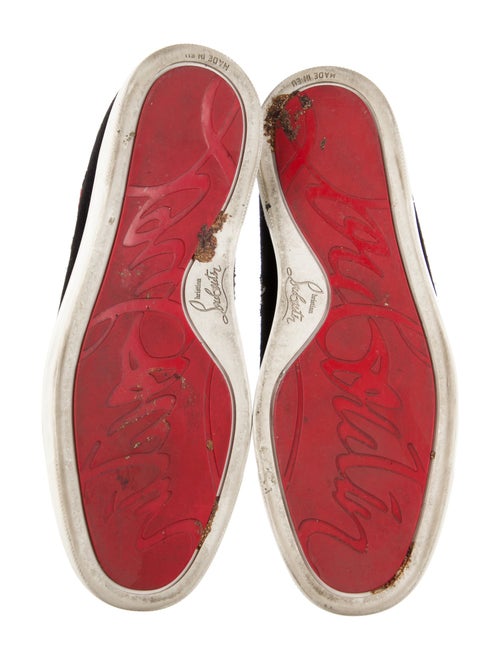 Christian Louboutin Suede Printed Sneakers