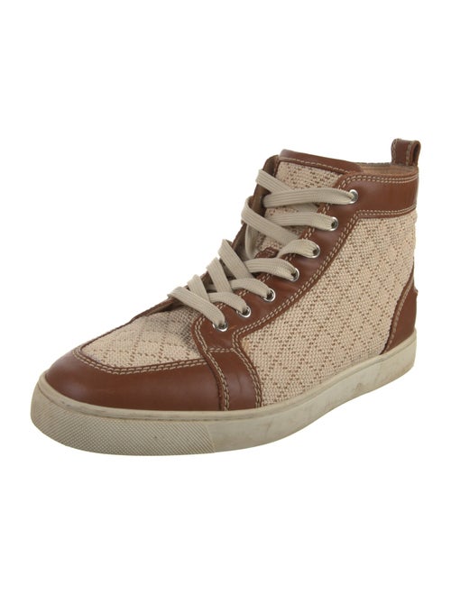 Christian Louboutin Leather Printed Sneakers