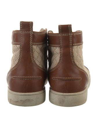 Christian Louboutin Leather Printed Sneakers