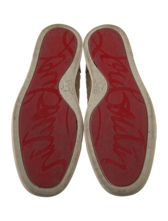 Christian Louboutin Leather Printed Sneakers