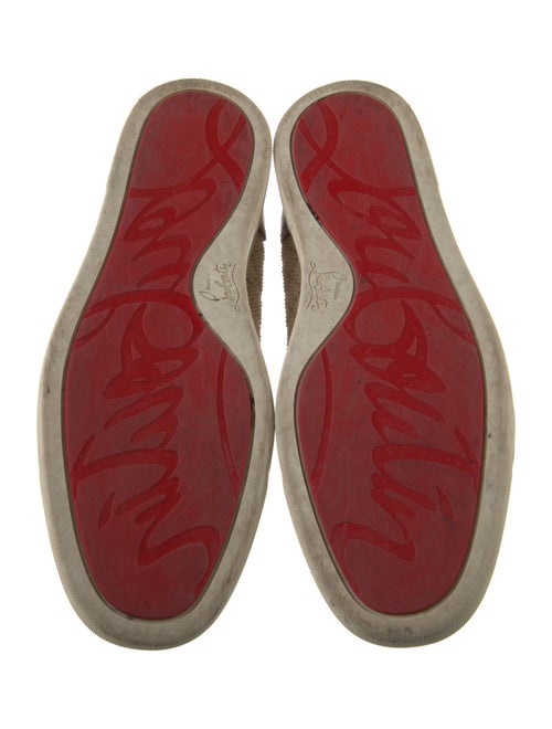 Christian Louboutin Leather Printed Sneakers