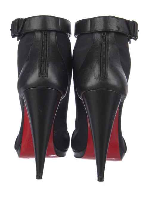 Christian Louboutin Rockstud Accents Leather Lace-Up Boots